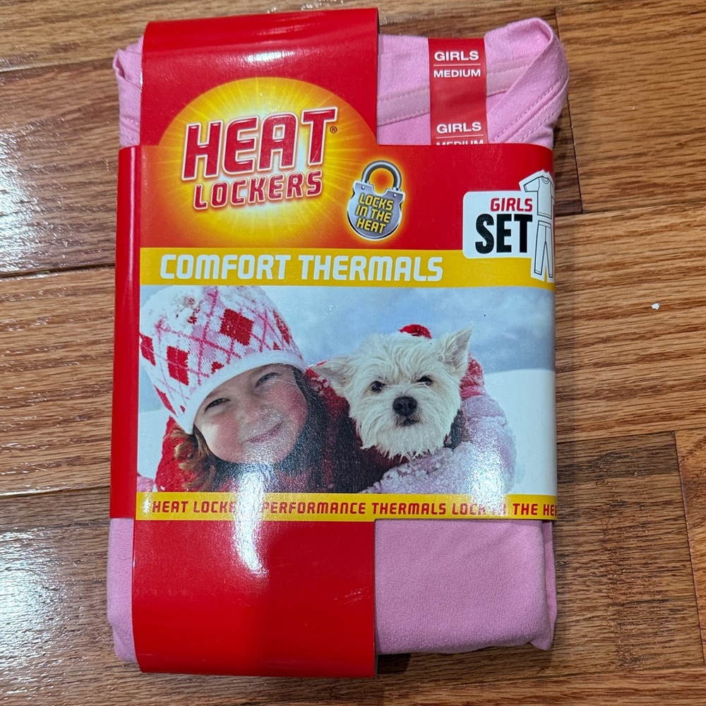 Girls Pink Thermal Underwear Set